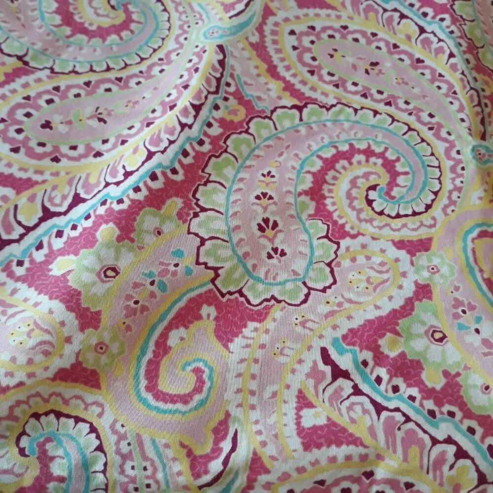 Pink Standard Shams (2) Paisley Cotton Vera Bradley by Peacock Alley